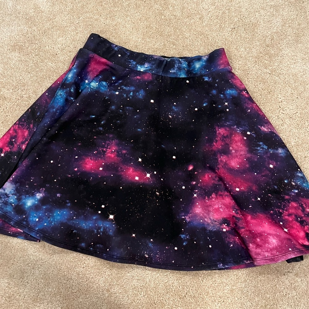Hot topic galaxy skirt